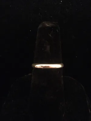 10 gauge half round ring