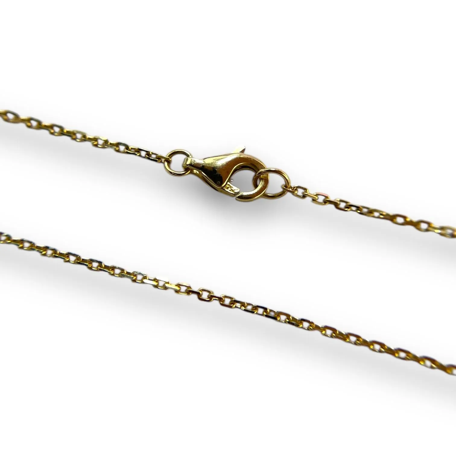 18K Yellow Gold Turquoise and Diamond Halo Necklace