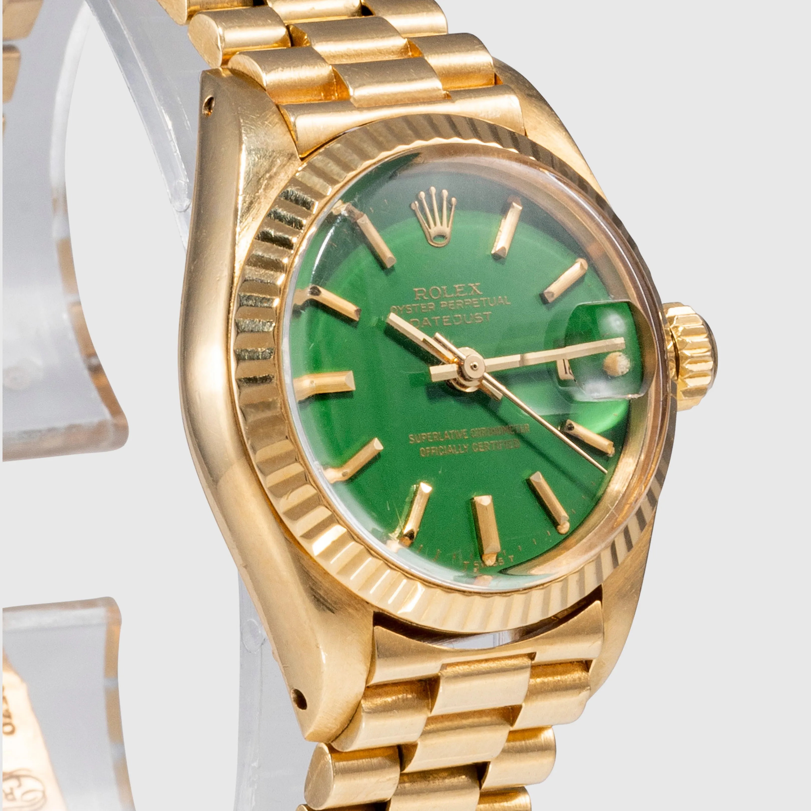 1979 Rolex Datejust Green Stella Dial Ref. 6917