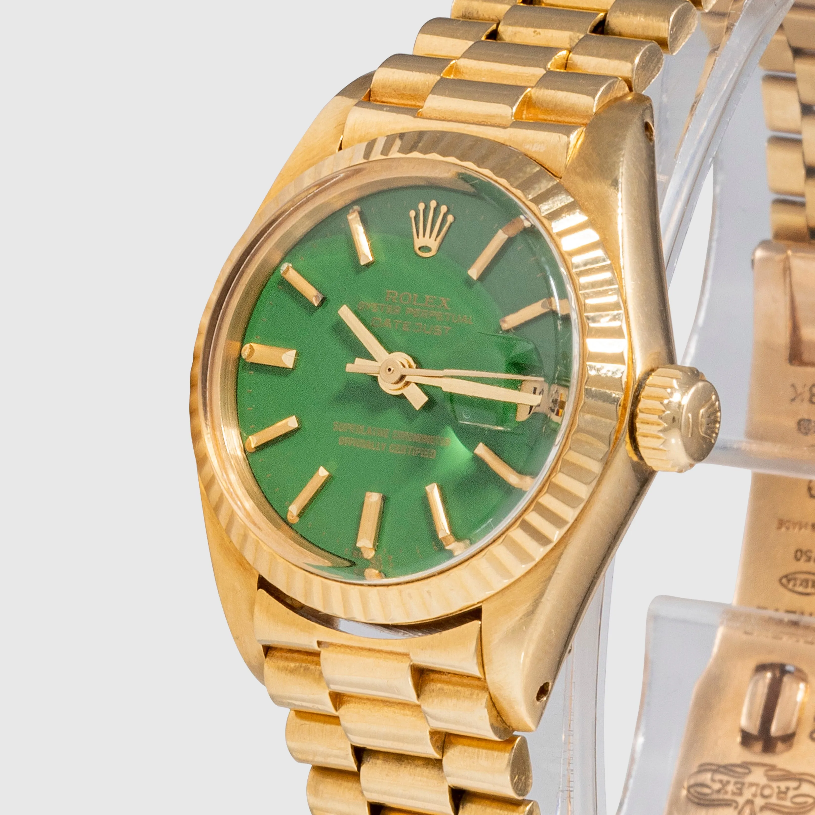 1979 Rolex Datejust Green Stella Dial Ref. 6917