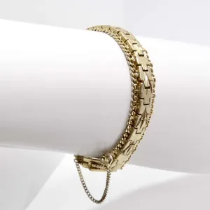 24K Gold Plated 1960s Chain Bracelet