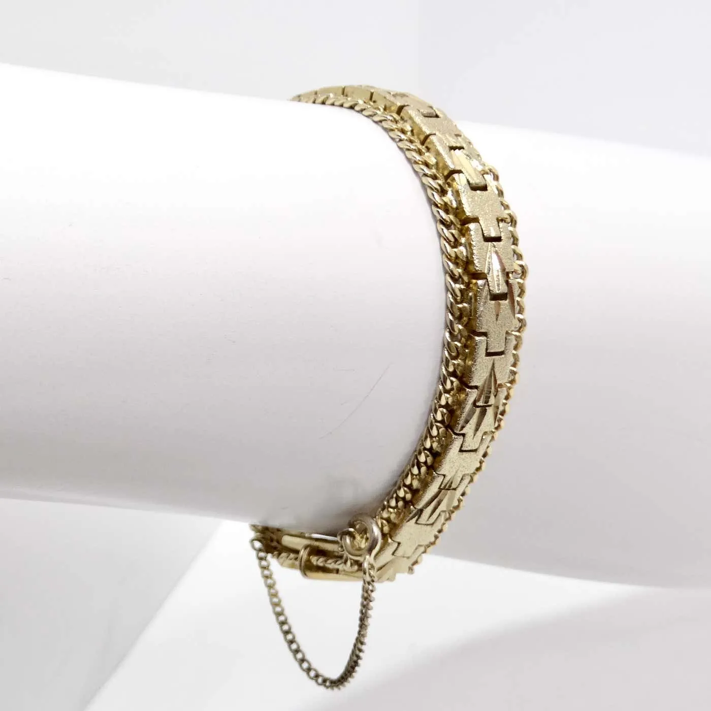 24K Gold Plated 1960s Chain Bracelet
