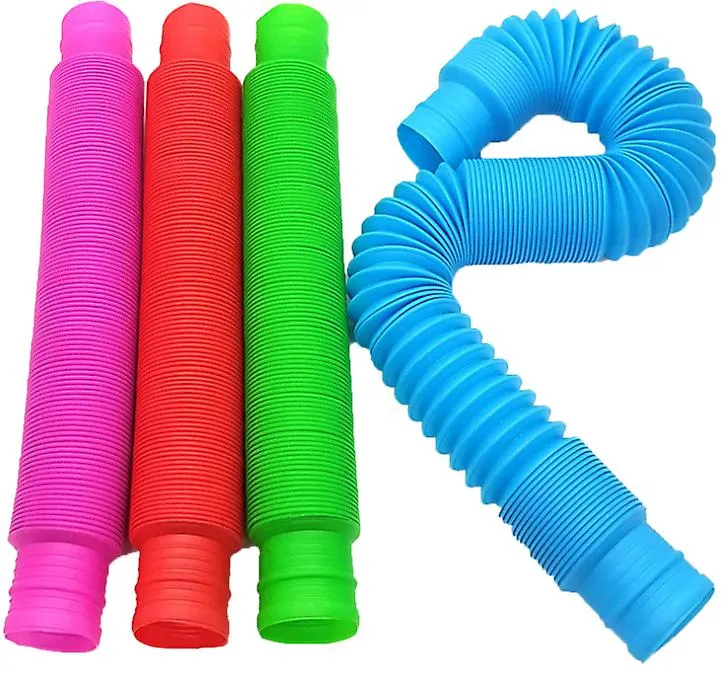 2Pcs Colorful combination telescopic hose children adult vent decompression toy 4pcs AZ12173