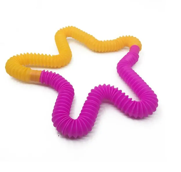 2Pcs Colorful combination telescopic hose children adult vent decompression toy 4pcs AZ12173