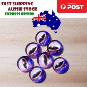 30pcs Round 12mm Glass Eyes Dragon Lizard Frog Eyeballs Model E