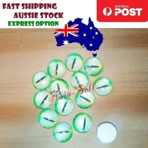 50pcs Round 10mm Glass Doll Eyes Dragon Lizard Frog Eyeballs Model I