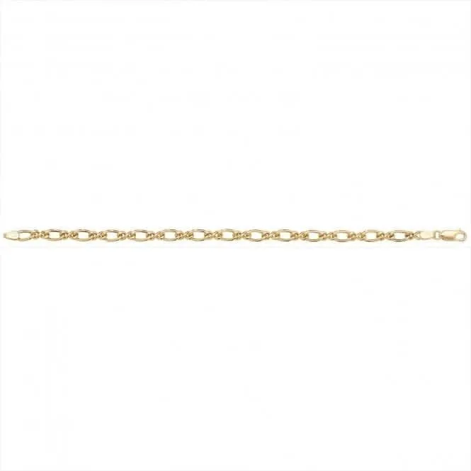 9ct Yellow Gold Ladies Bracelet BR223