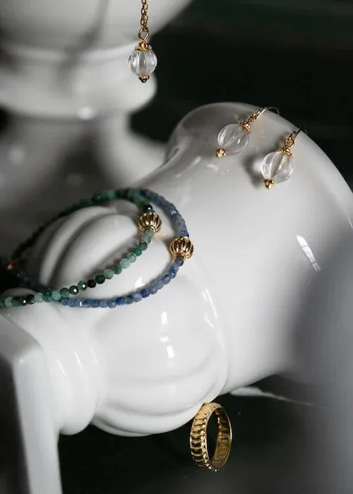Alix d. Reynis Lucrece Bracelet In Vermeil And Blue Kyanite