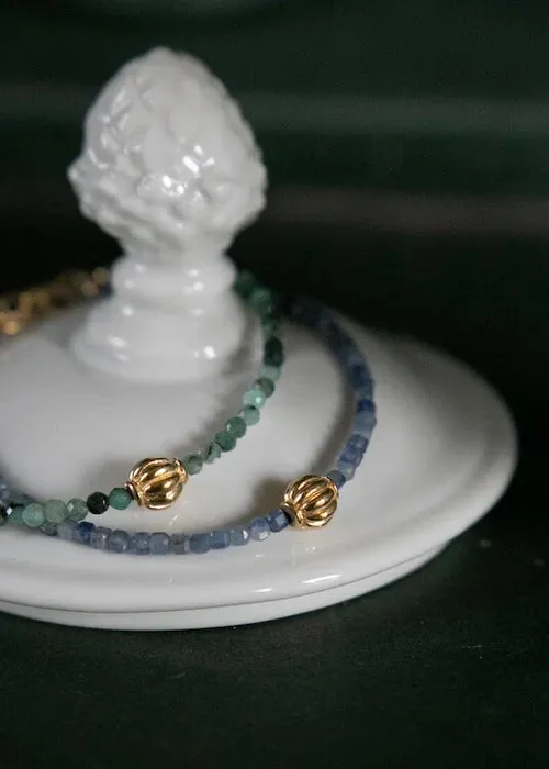 Alix d. Reynis Lucrece Bracelet In Vermeil and Emerald