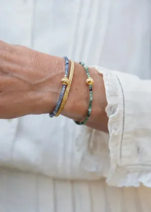 Alix d. Reynis Lucrece Bracelet In Vermeil and Emerald