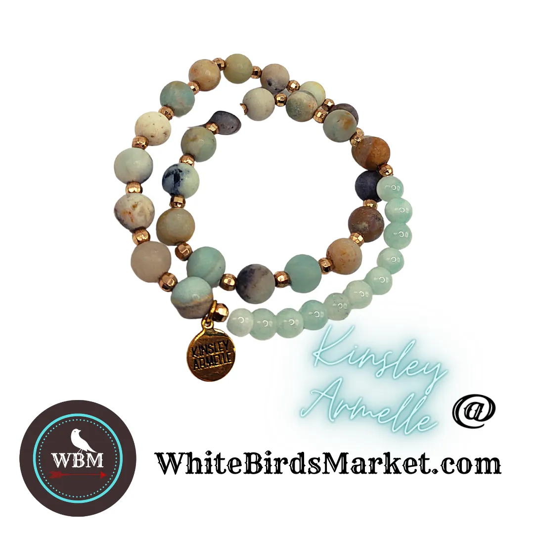 Amazonite Double Wrap Bracelet