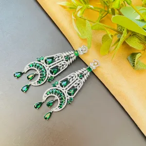 American Diamond Party Wear Drop Dangler Earrings – Elegant and Sparkling Jewelry