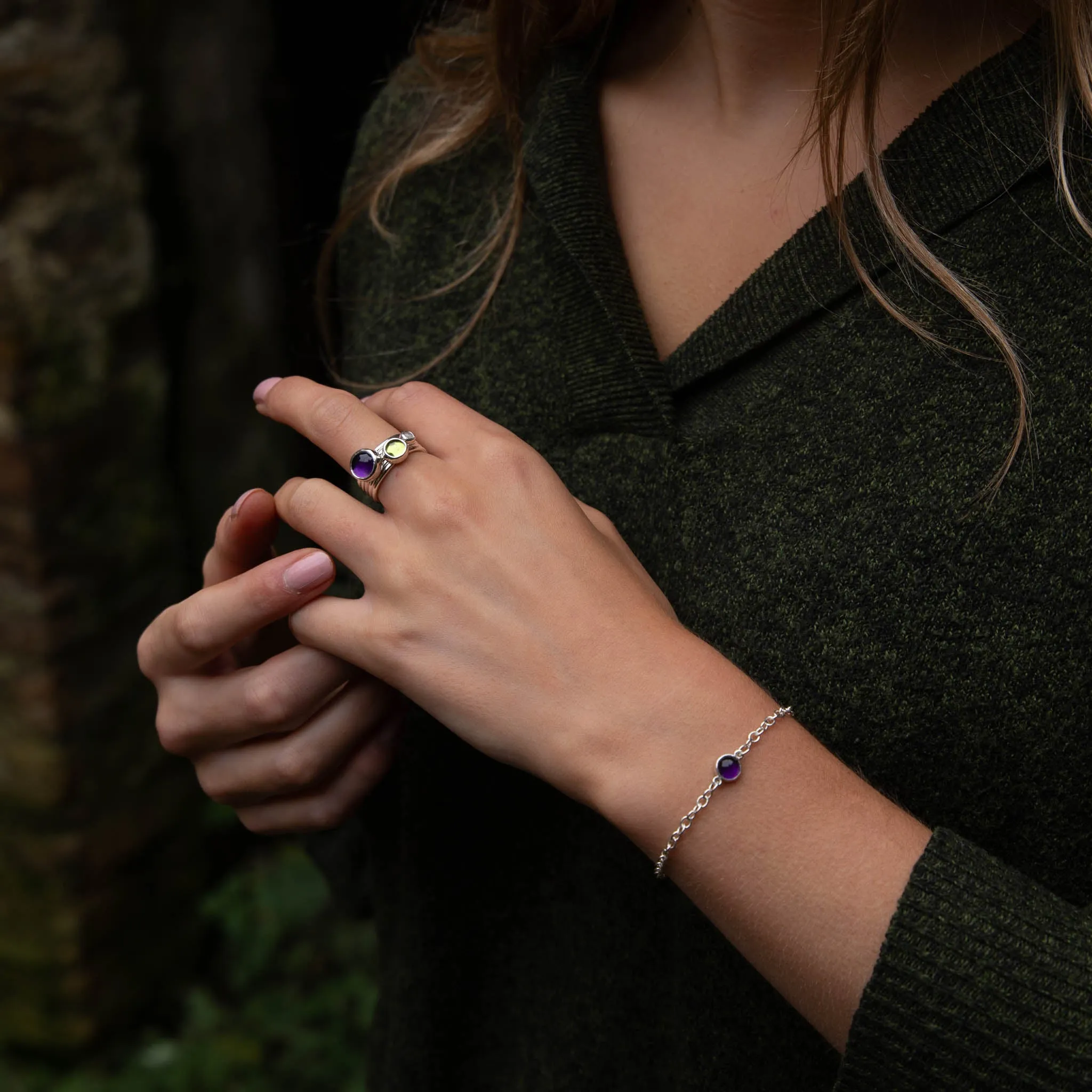 Amethyst Gemstone Bracelet