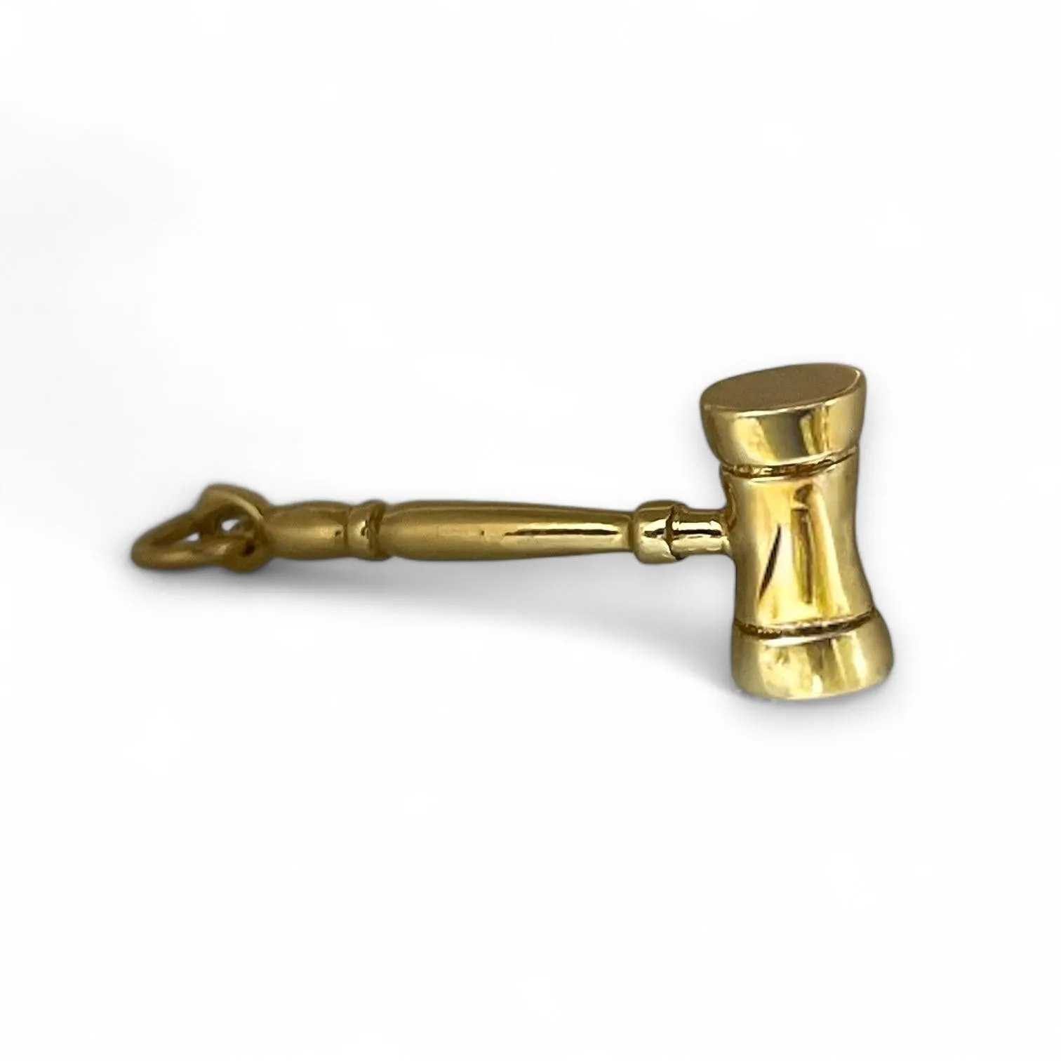 Antique Yellow Gold Gavel Pendant