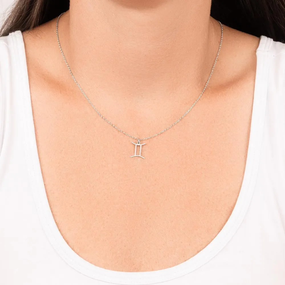 Astrology Gift for Women: GEMINI Zodiac Sign Pendant - Perfect Horoscope Jewelry