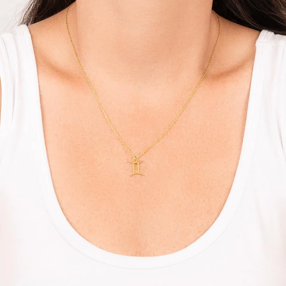 Astrology Gift for Women: GEMINI Zodiac Sign Pendant - Perfect Horoscope Jewelry