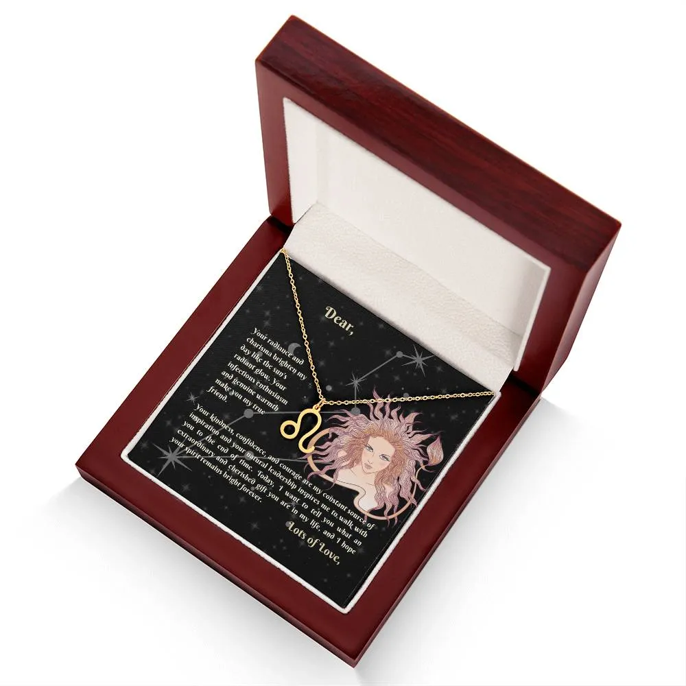 Astrology Gift for Women: LEO Zodiac Sign Pendant - Perfect Horoscope Jewelry