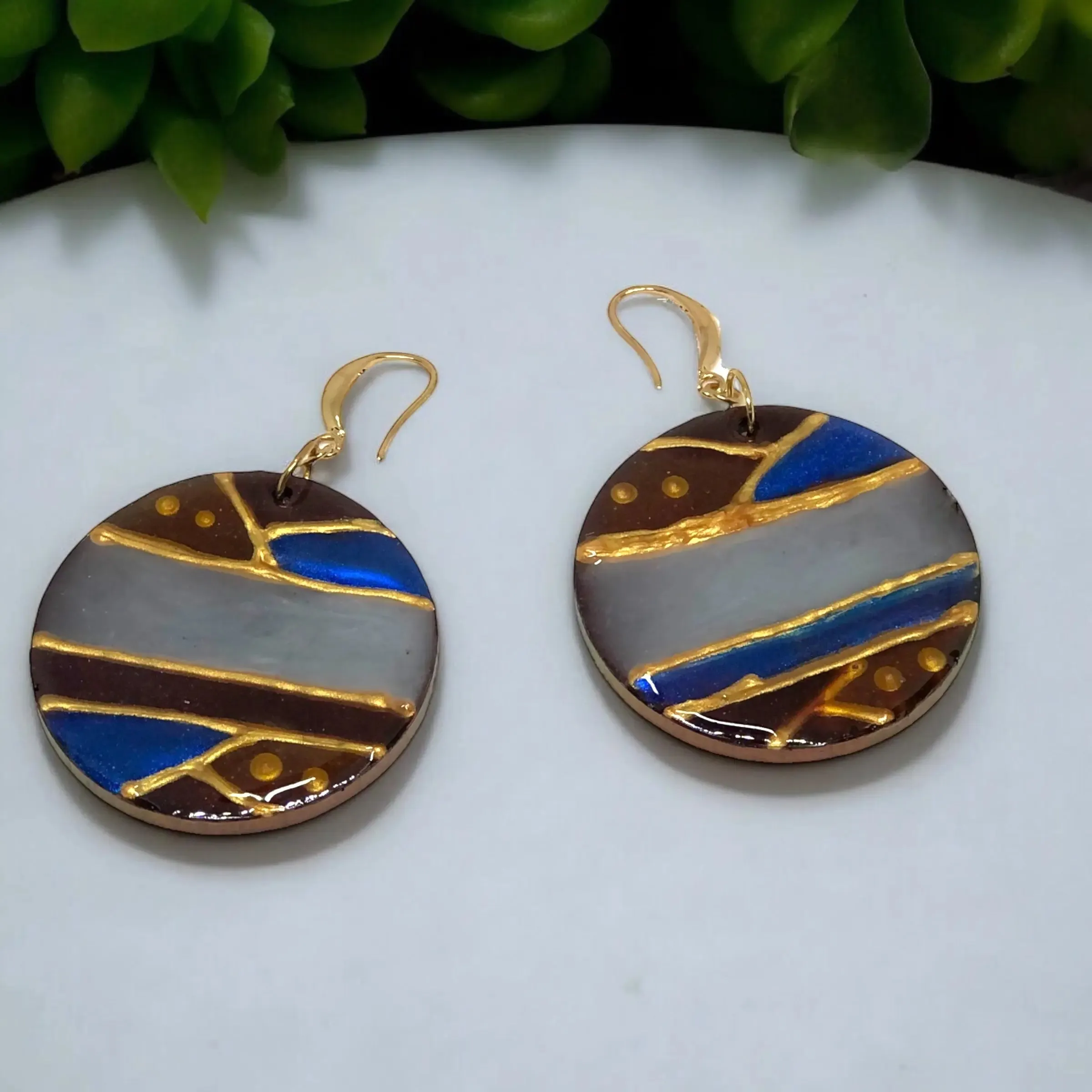 Aztec yin Yang Earrings