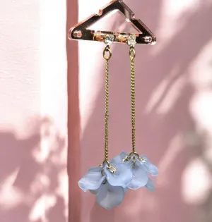 Blue - petals flower earrings | bridal party wedding earring