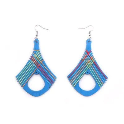 Bohemian Hollow Fan-shaped Large Dangle Earrings