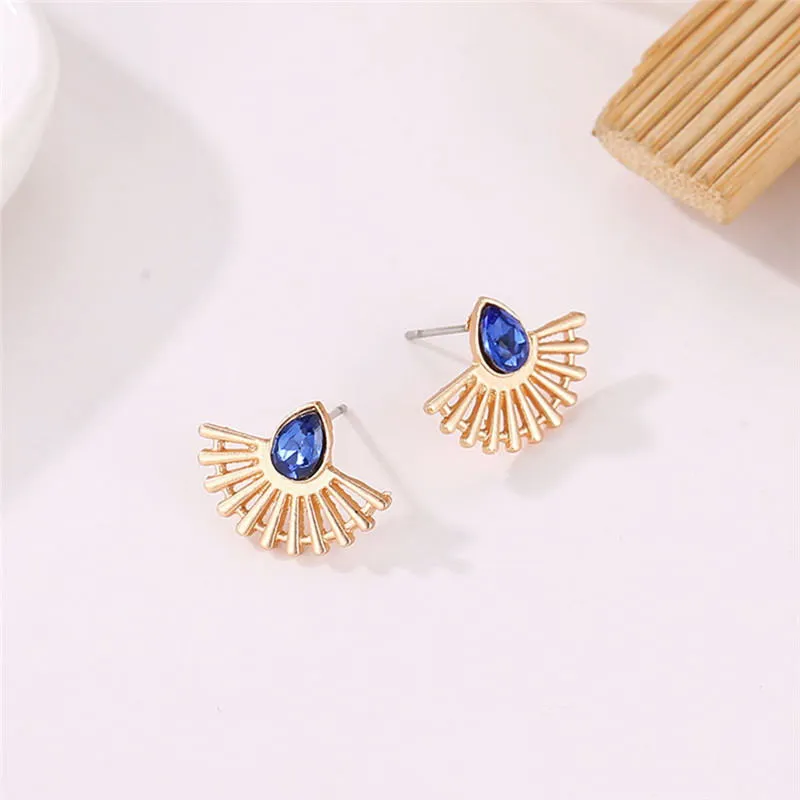 Bohemian Vintage Stud Earrings sector shaped