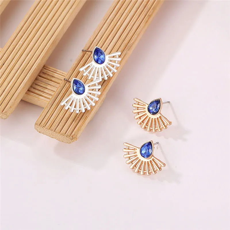 Bohemian Vintage Stud Earrings sector shaped