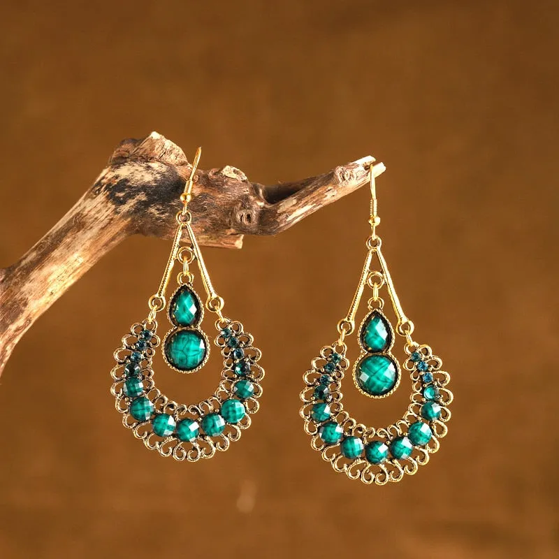 Bohemian Water Drop Vintage Earrings for Women