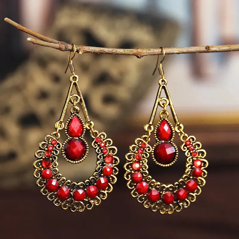 Bohemian Water Drop Vintage Earrings for Women