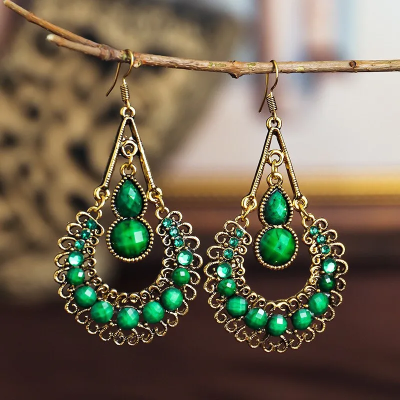 Bohemian Water Drop Vintage Earrings for Women
