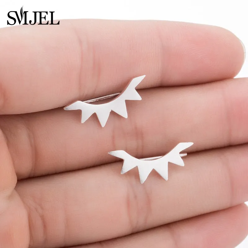 Boho Chic Round Stud Earrings
