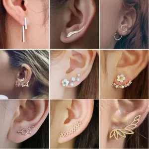 Boho Chic Round Stud Earrings