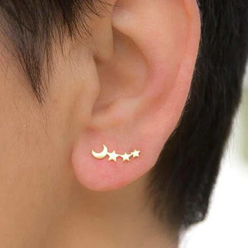 Boho Chic Round Stud Earrings