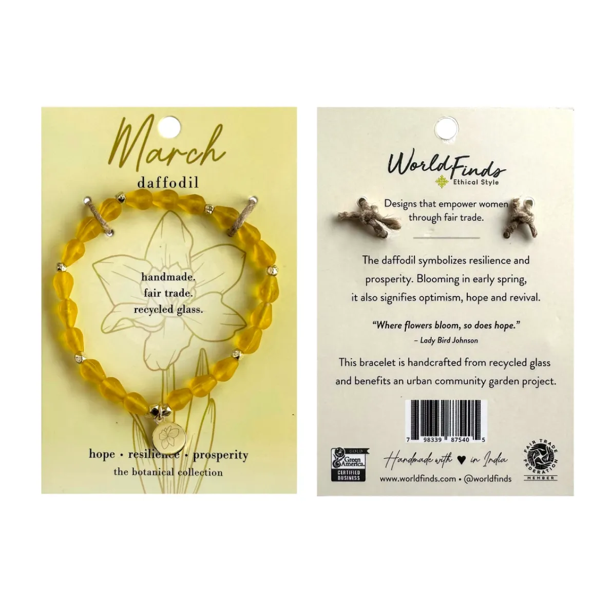 Botanical Birth Month Bracelets
