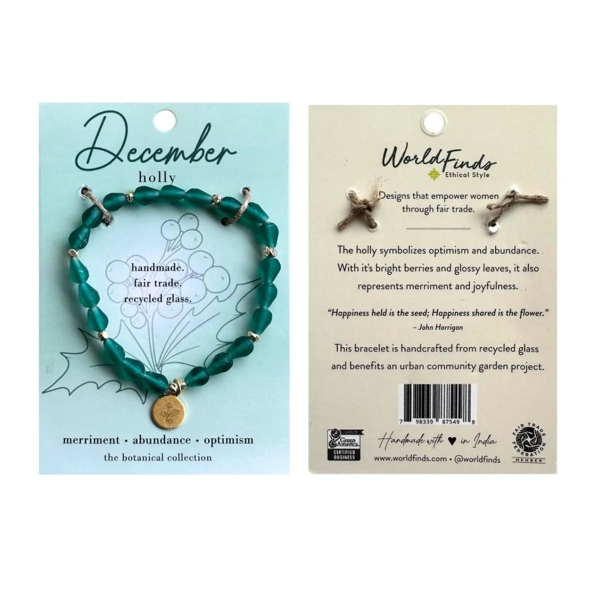 Botanical Birth Month Bracelets