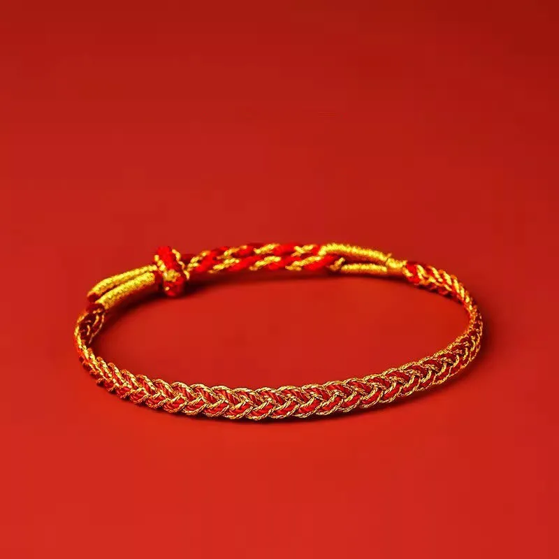 Buddha Stones Red String Yellow String Luck Bracelet