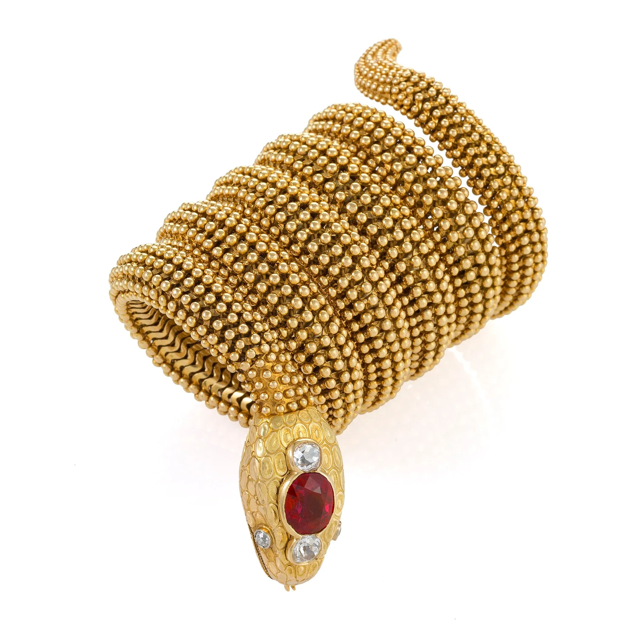 Bulgari Ceylon Ruby "Serpenti" Bracelet