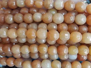Caramel Brown Circular Semi Precious Agate Stones