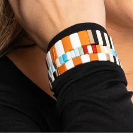 Caramel Sky Tile Bracelet