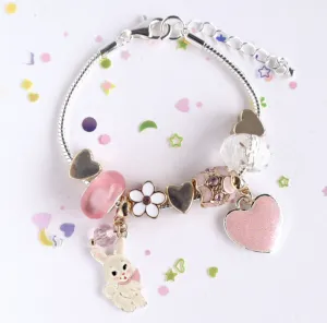 Charm Bracelet - Floral Dreams Bunny
