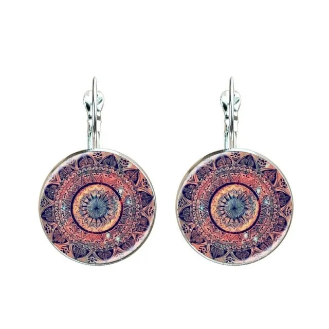 Charm Henna Yoga Amulet Ladies Earrings