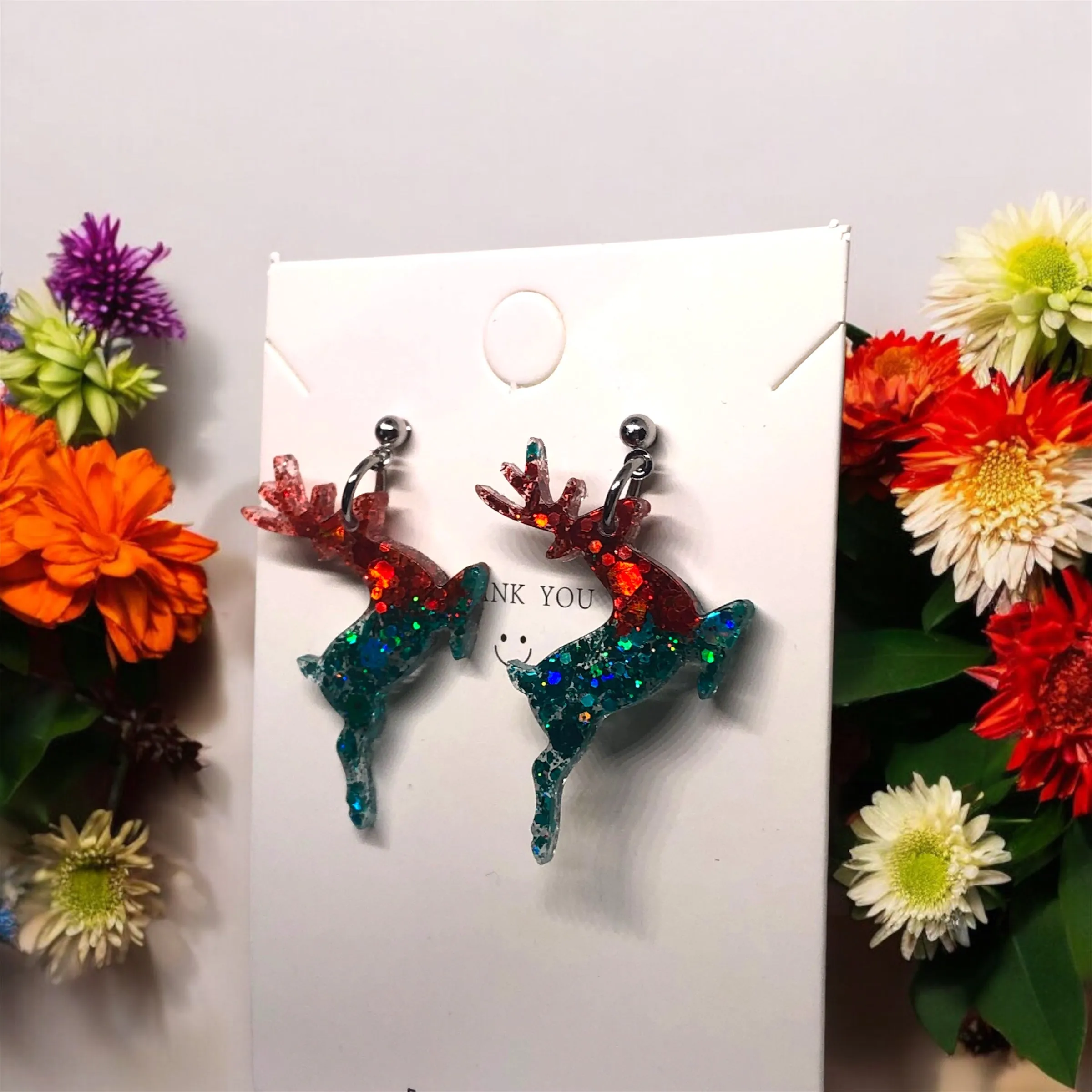 Christmas Reindeer Earrings