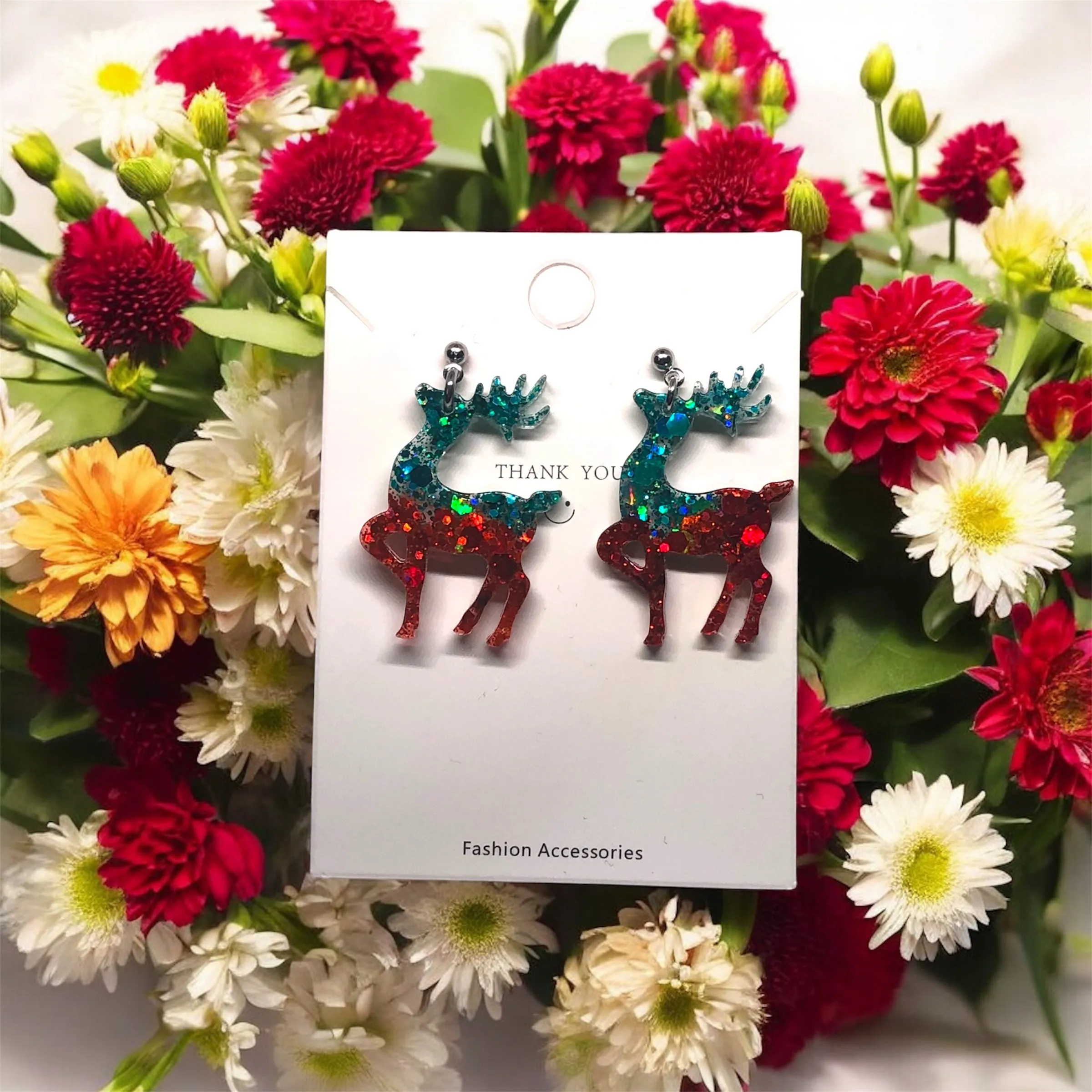 Christmas Reindeer Earrings