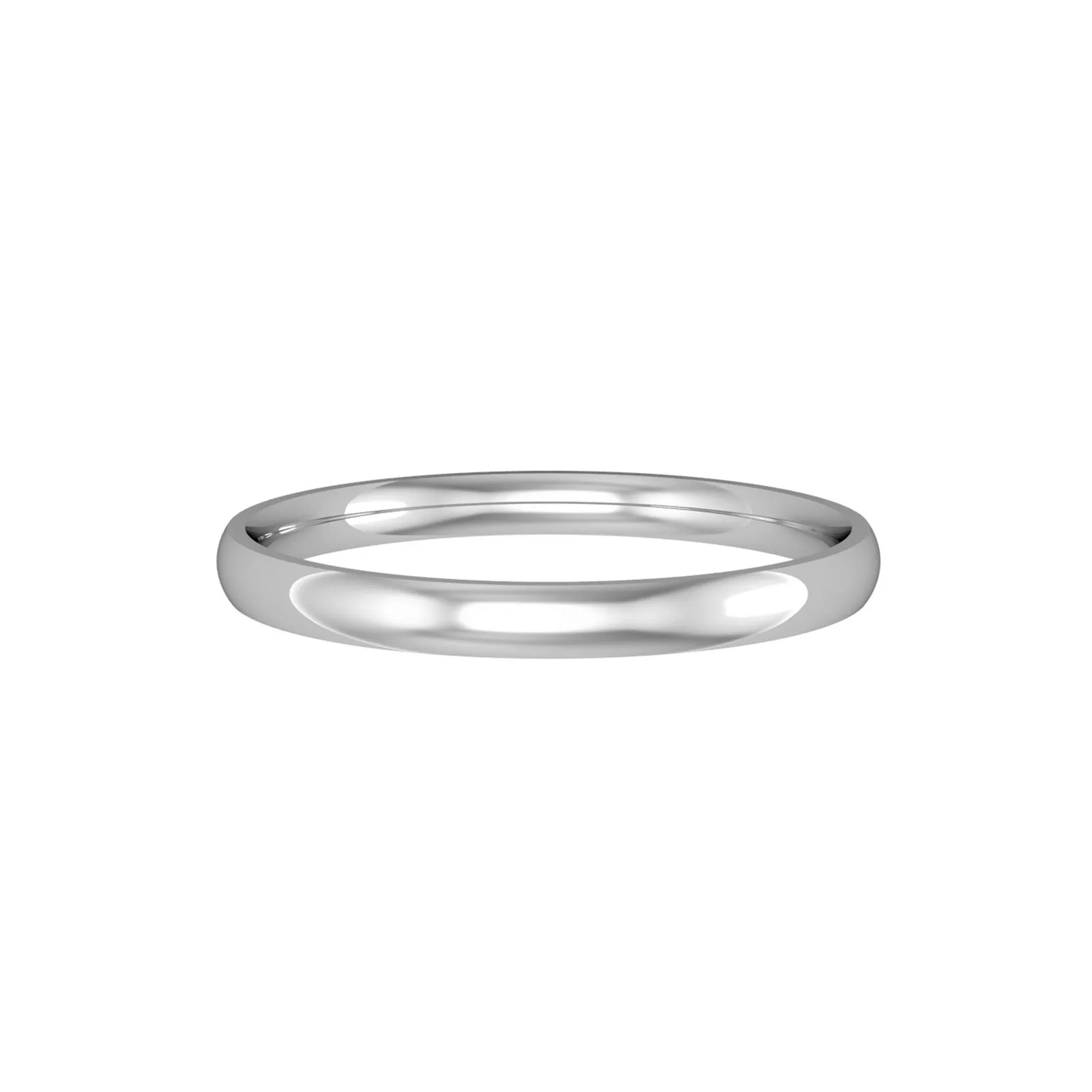Classic Court Style Wedding Band 2.0mm