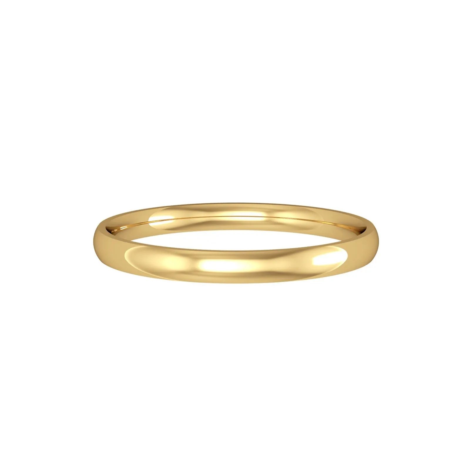 Classic Court Style Wedding Band 2.0mm