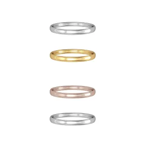 Classic Court Style Wedding Band 2.0mm