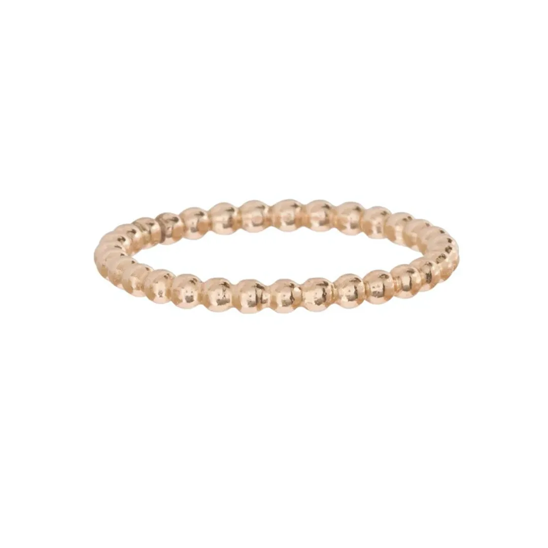 CLASSIC GOLD 2MM BEAD RING SIZE 7