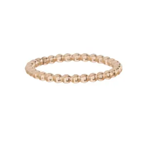 CLASSIC GOLD 2MM BEAD RING SIZE 7
