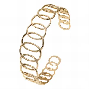Classic Link Bracelet in 18K Gold Plated Steel