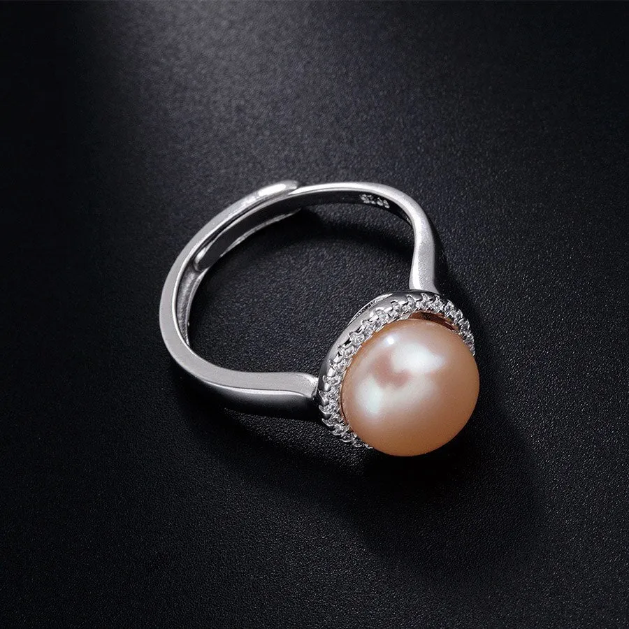 Classic Style Natural Freshwater Pearl Rings For Women