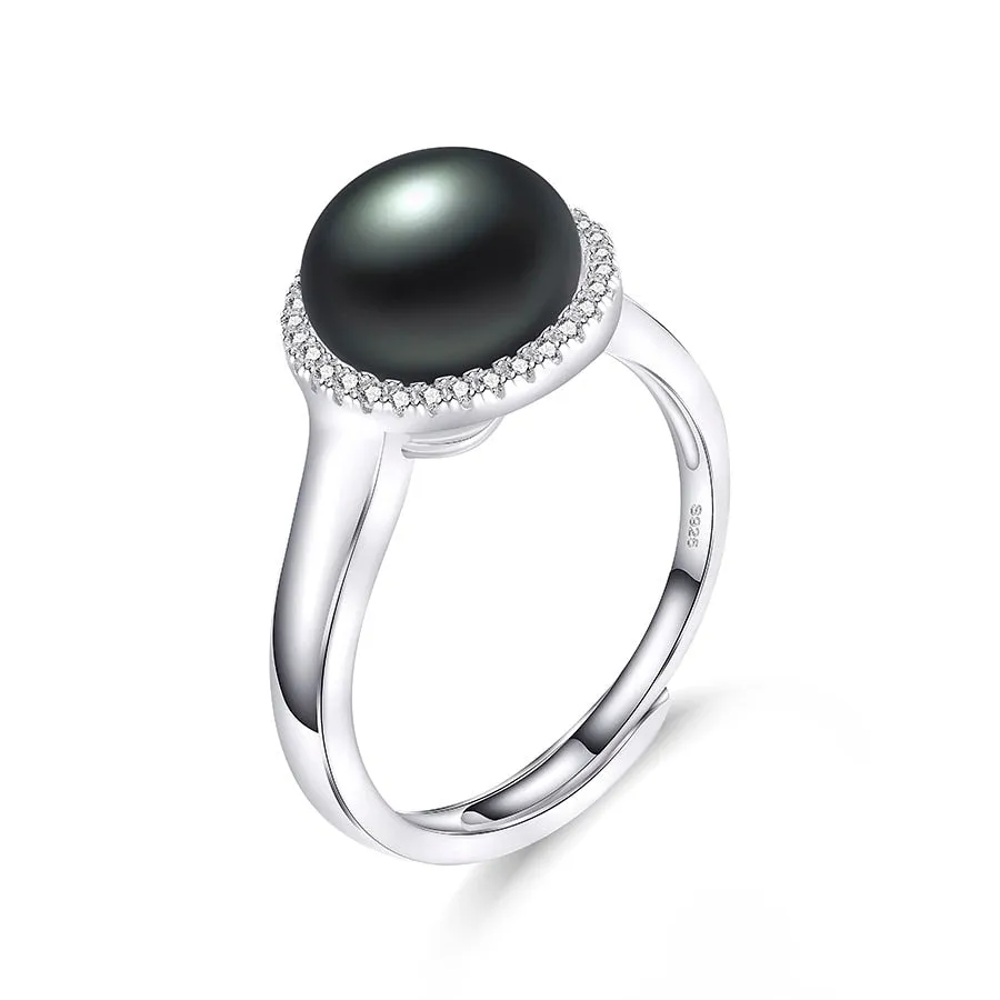 Classic Style Natural Freshwater Pearl Rings For Women